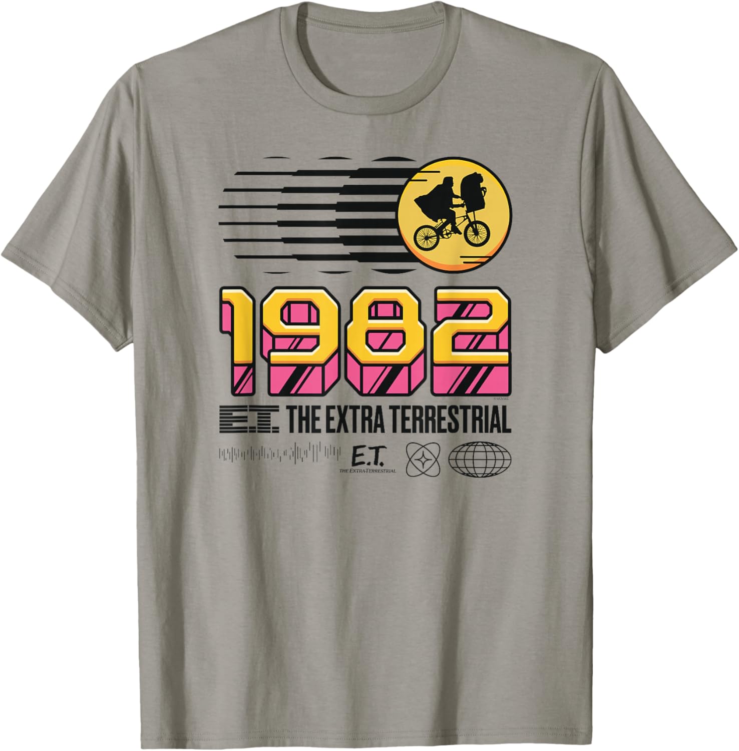 E.T. The Extra-Terrestrial 1982 Retro T-Shirt S разноцветный