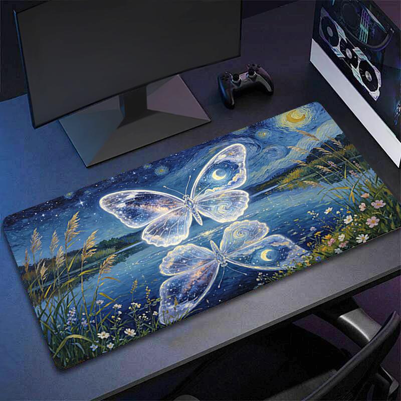 Mouse Pad Xl Abstract Oil Painting Lockedge Large Gaming Accessories Computer Gamer Keyboard Mouse Mat Desk Mousepad For Cs