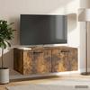 Wall Mounted TV Cabinet Smoked Oak 78.5 x 41 x 30 cm