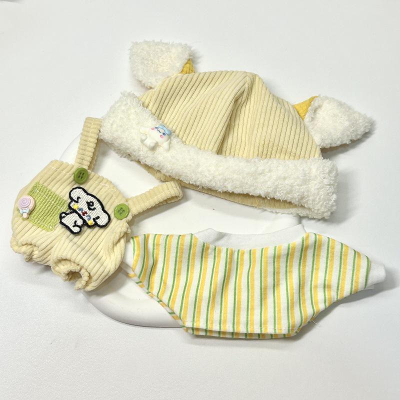 2024 Winter Cotton Plush Outfits for 20cm Dolls