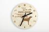 Plott Hound – Clock with dog, wooden clock with engraving | Art-Dog