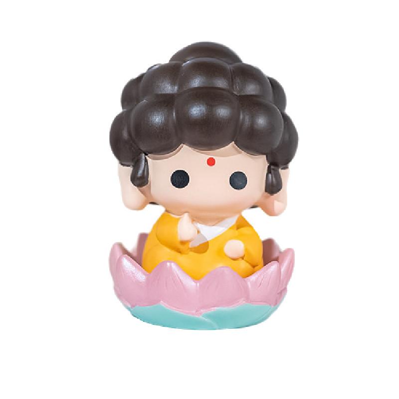 Buddha Cute Bubble Head Statue Ornament Cartoon Desktop Decor Bag Pendant Gift