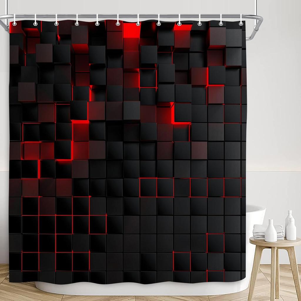 Funny Quotes Shower Curtains Cool Black and White Bathroom Rules Fun Modern Bathroom Curtain Polyester Waterproof Bathroom
