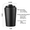 12oz Stainless Steel Insulated Coffee Cup with Scale - 7th Gen Portable Travel Mug