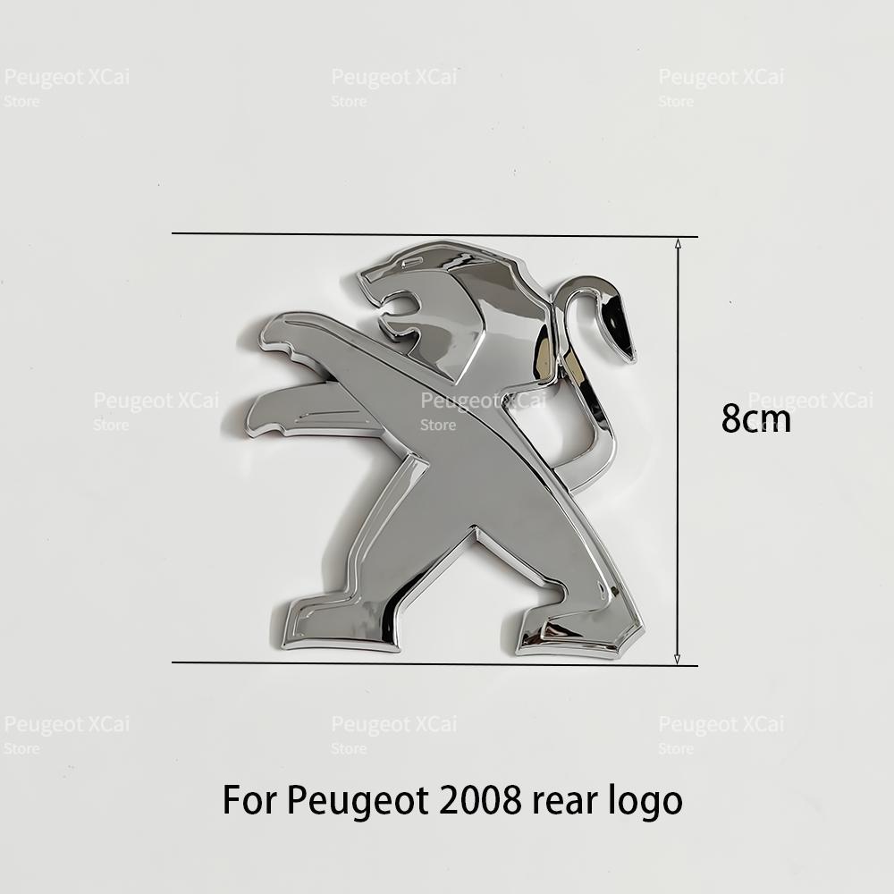 2026 Horká nálepka na auto Vhodná pro Peugeot 2008 Znak loga na přední mřížku kapoty Zadní emblémy na kufr Příslušenství pro auto