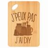 Cutting Board - PLANETEE - DIY I Can't Aperitif Platter - Bamboo - 30x20x1 Cm - Hole Ø24 Mm