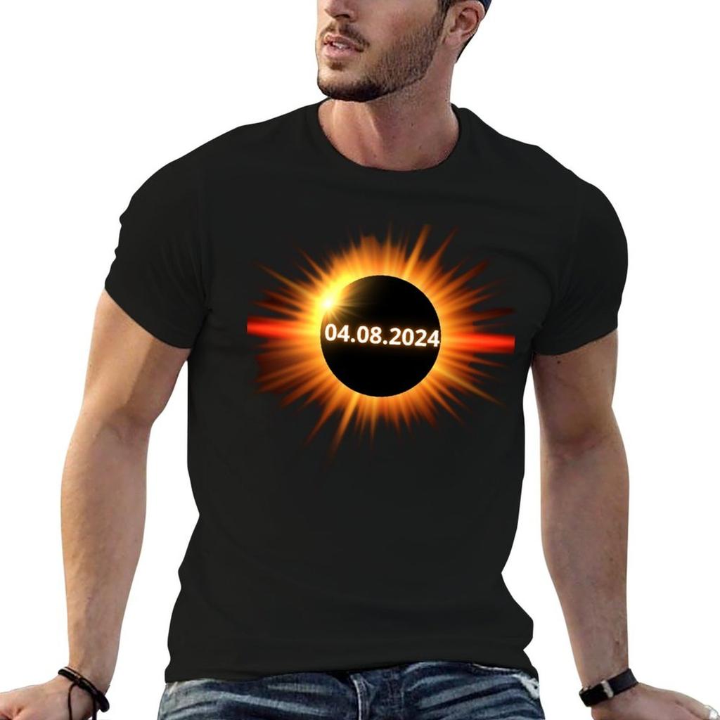 Sonnenfinsternis T-Shirt Mann T-Shirt Mann T-Shirt Sommer Herren Grafik T-Shirts T-Shirt