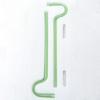 2Pcs/Set Stained Glass Straws Reused with Brush Novel Sturdy Removable Plug Drink Water Fine Workmanship Anti Lip Wrinkle Straws