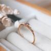 Mysterious Treasure Box Dream Purple Zircon Open Ring Light Luxury Slender Ring New
