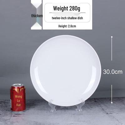 Ru Han Melamine Round Dinner Plate Set