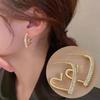 Korean Fashion Zircon Drop Earrings for Women Jewelry 2026 Trending New Luxury Women's Geometric Hoop Earrings Pendientes Gifts