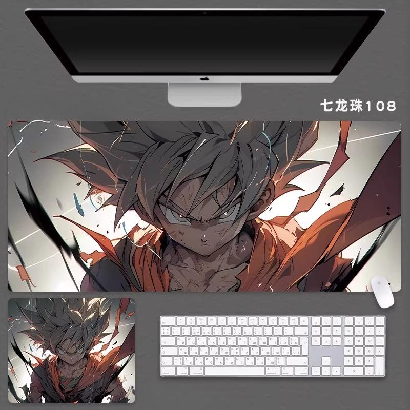 2026 Waterdichte Antislip Hoge Kwaliteit Dragon Ball Bedrukte Leer Muismat Yozed Jongens Animatie 2D E-sports Spel Computer Toetsenbord Student Bureau Mat