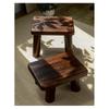 Modern Minimalist Solid Wood Stool, Small Square Low Bench, Home Shoe Changing Stool for Entryway Living Room Tea Table