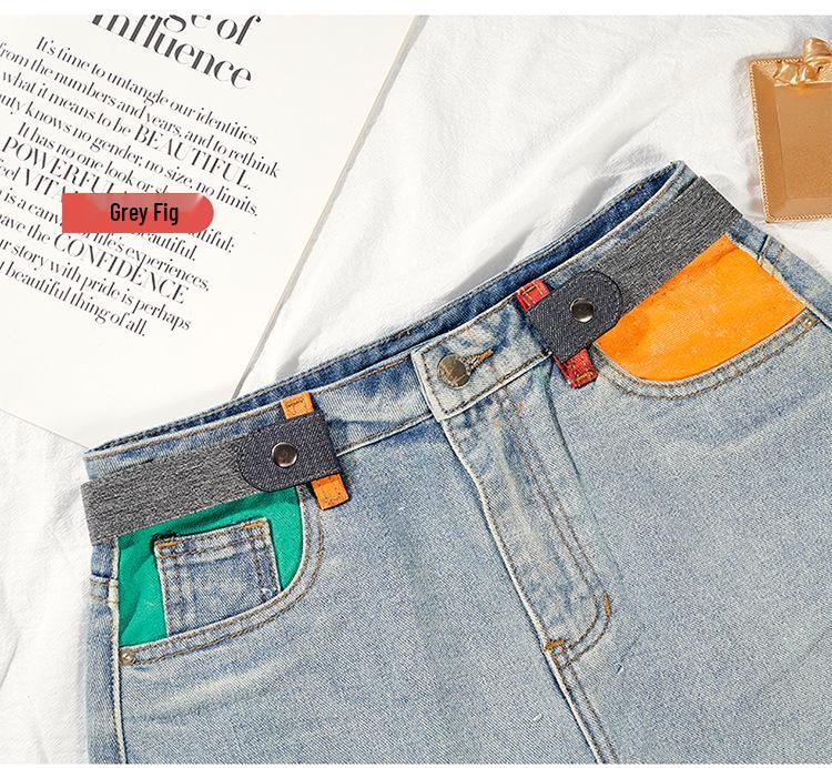 Trendy Invisible Stretch Elastic Waist Belt: Versatile Leather Fashion Accessory for Women.