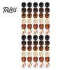 Talos 60 Piezas Accesorios para Cabello de Rastas, Cuentas de Agujero Grande para Trenzas Gruesas y Rastas, Multicolor Textura de Madera Imitación Adultos Niños