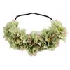 European & American Peony Flower Elastic Headband - Fabric Art Christmas Hair Accessories for Women