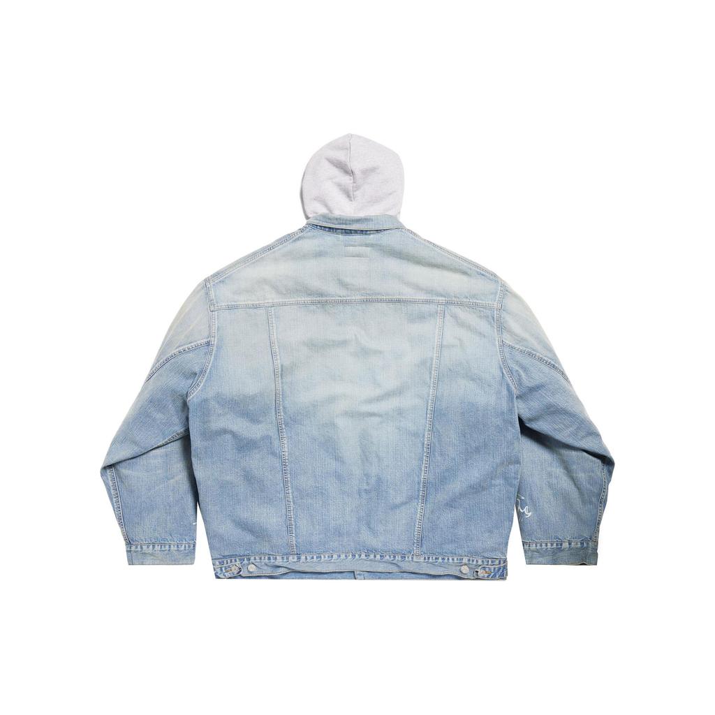 Balenciaga SS24 Denim Jacket Loose Fit Unisex Light Blue 773805TPW534868