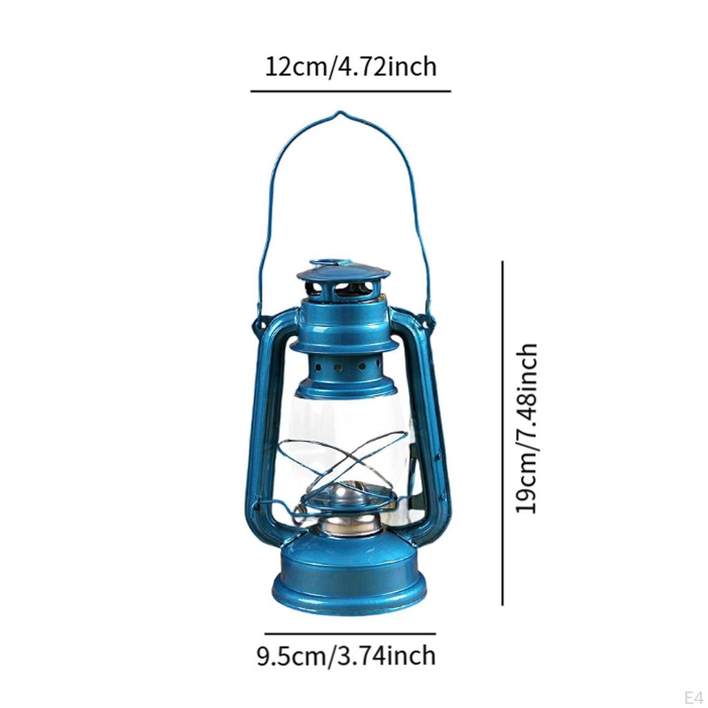 Camping Kerosene Oil Lamp, Tabletop Lighting Solution with Handle for Various Settings