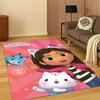 Tappeto Cartoon Bambina Casa delle Bambole di Gabby, Tappetino per Camera da Letto, Soggiorno, Divano, Zerbino, Decorazione Casa, Tappeto Area Giochi Bambini Antiscivolo Regalo