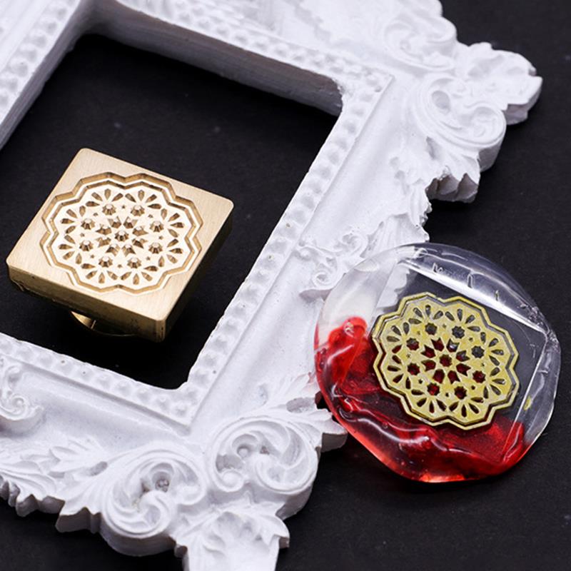 Blumenwachssiegel, Siegel, Retro-Handwerk, Siegelstempel, Kopf, Karte, Umschlag, Hochzeitseinladung, Geschenkverpackung, Scrapbook