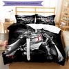 3pcs Knights Templar Pattern Bedding Set Duvet Cover Set Includes Duvet Cover &pillowcases, Perfect All Season Bedroom Decoration & Gift