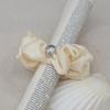 Cotoit Shell Satin Hair Scrunchie_Ivory