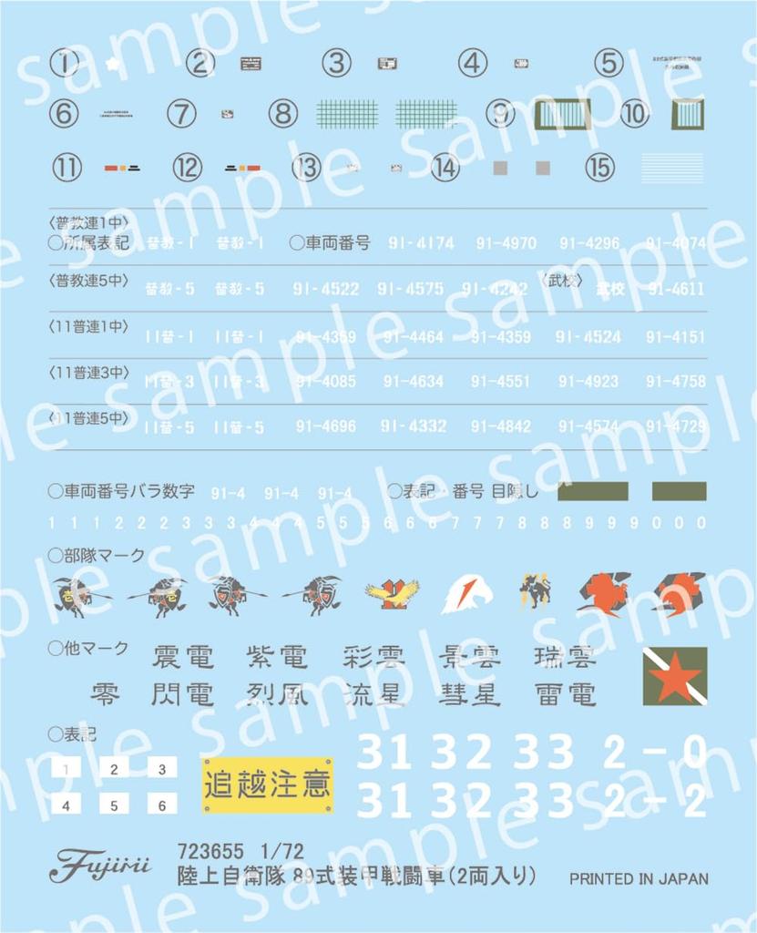 Military Series 27 Japan Ground Force Type 89 Armored Fighting Vehicle vehicles Plastic Model Kit 1/72 No. Self-Defense (2 included)