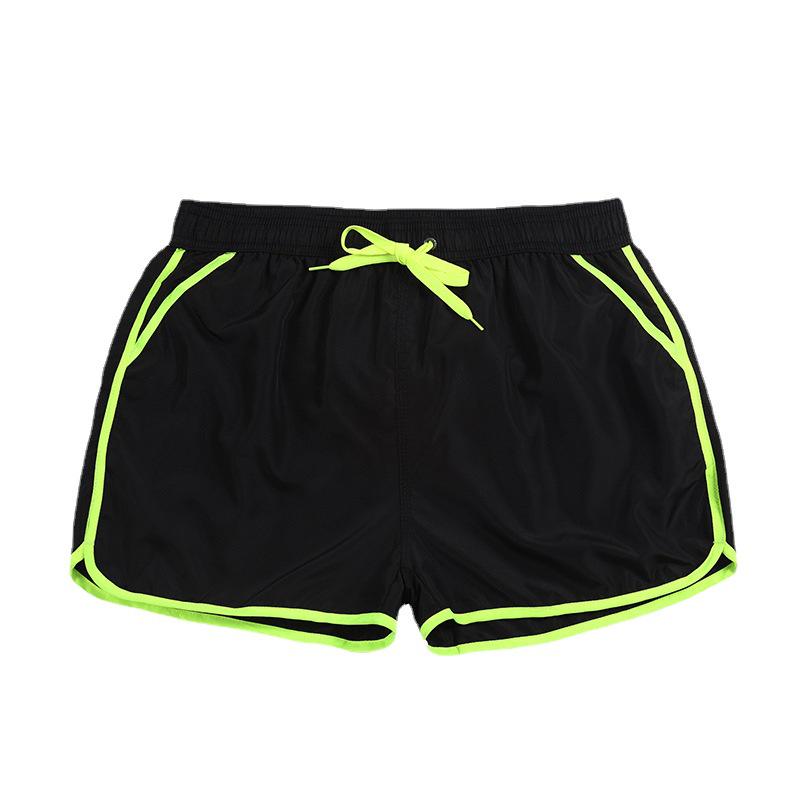 Men's Quick-Dry Color-Block Beach Shorts: Trendy European & American Surf Style