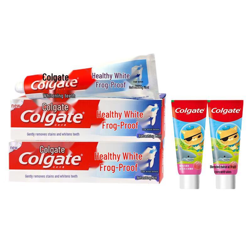 Colgate Whitening & Kids Toothpaste Family Pack