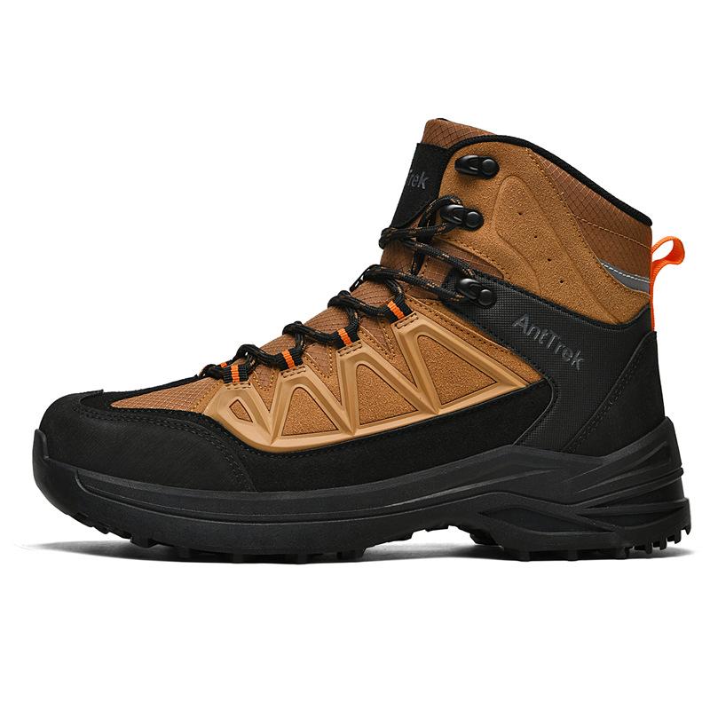 Men's shoes new winter velvet outdoor shoes running shoes men's thick-soled heightening military boots hiking hiking shoes