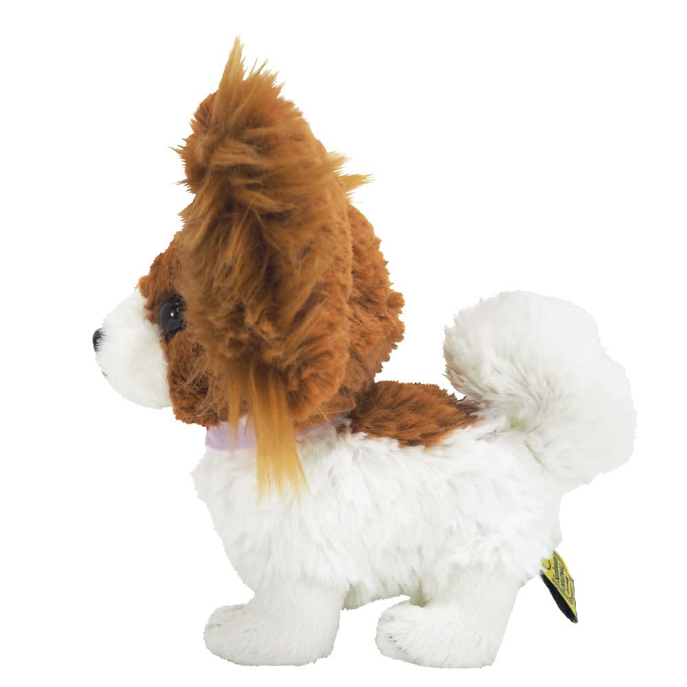 Sun Lemon Pups Papillon Brown S 15.9 X 11.3 X 7.2 Cm Stuffed Animal Dog P-1992