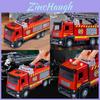 Alloy Fire Ladder Truck With Realistic Sound Light And Water Spraying Function For Children