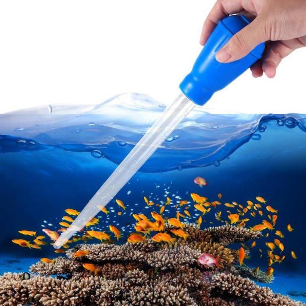 Fish Tank Mini Water Changer Suction Pipe Aquarium Mini Feeding Tube Manual Siphon Vacuum Cleaner Fish Tank Cleaning Tool