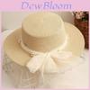 Summer Straw Hat For Women With Wide Brim And Mesh Design For Beach And Sun Protection