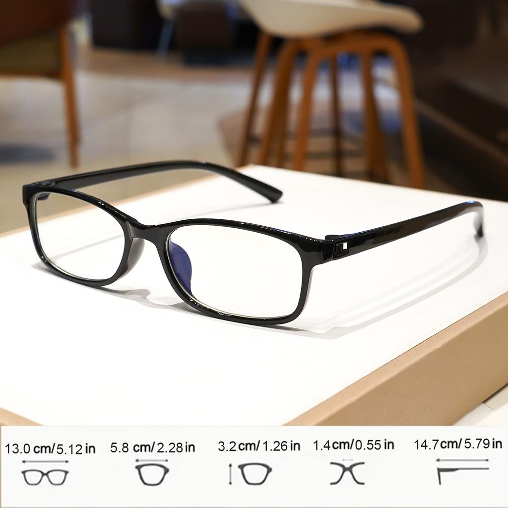 3 Stück Modische Einfache Lesebrille Vollrand Klare Gläser Brillen für Damen Herren Lässig
