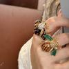 Strawberry Enamel Fruit Ring Korean Style Chunky Enamel Ring Cute Insect Drip Oil Ring  Couple