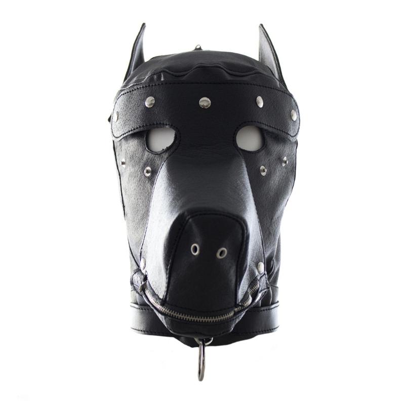 PU Hood Black Head Cover Role Play Mask Unknown Mystery Flirting Play