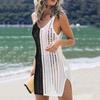 Women's Fashion Outer Sexy Hollow Out Beach Dress Bikini Knitted Cover Up