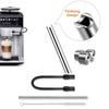 Flexibelt mjölkrörset Reservdel till kaffemaskiner Metallrör med rengöringspenslar Perfekt för kaffeautomater