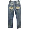 Replay Button Fly Straight Denim Pants W31 Blue Jeans Men's Used