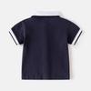 2025 Kids' Polo Shirt: Boys' Trendy Korean-Style Embroidered Short-Sleeve T-Shirt