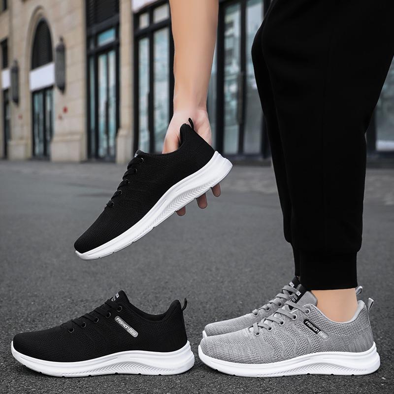 Shoes Men's Shoes New Breathable Mesh Shoes Soft Sole Comfortable Casual Single Shoes Simple Versatile Dad Shoes Sports Shoes