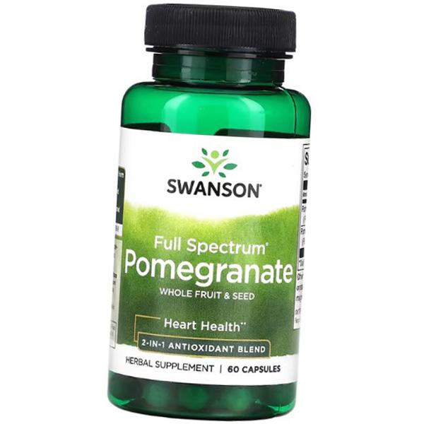 

Pomegranate Extract, Full Spectrum Pomegranate Whole Fruit and Seed, Swanson 60 caps (71280245) 60caps