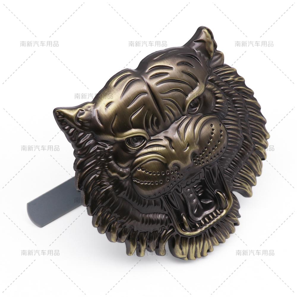 Emblema Metallico per Auto Testa di Tigre Adesivo Personalizzato per Modifica Fuoristrada Logo Decorativo per Griglia Carrozzeria Auto
