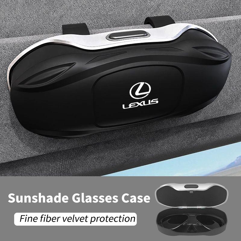 Car Sun Visor Sunglasses Storage Box Glasses Case Clip Accessories For Lexus CT ES GS NX IS250 CT200h IS300h ES300h RX400h NX300