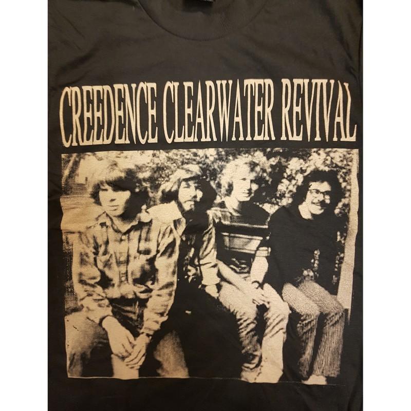 T-shirt Creedence Clearwater Revival anni '90 basic nera Stampa tee NH5950 T-shirt Unisex