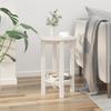 VidaXL Coffee Table White Ø 40x60 Cm Solid Pine Wood 822358