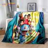 3D Cartoon Dream D-Doraemon Anime Soft Flannel Blanket for Bed Bedroom Sofa Picnic,Throw Blanket for Cover Outdoors Leisure Gift