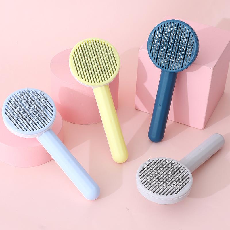 Comb Pig Nose Round Cat Comb Pet Self-cleaning Comb Cat Supplies Cat Hair Removal Comb Pet Supplies