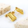 Minimalist Snake Ear Cuff Gold Jewelry Elegant Studs Fashion Earring for Women